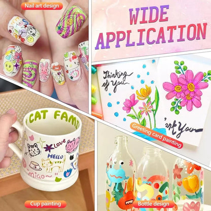 Nail Art Marker Pens Set (12 Pcs/Set)
