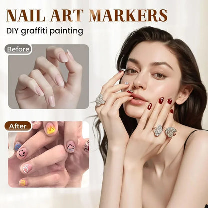 Nail Art Marker Pens Set (12 Pcs/Set)