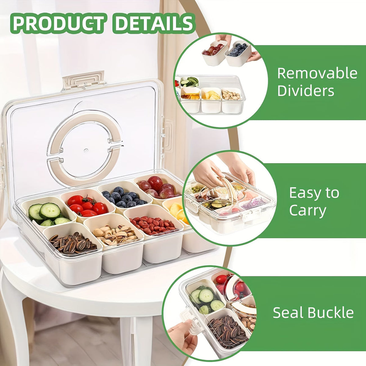 Multipurpose Snacks & Fruits Container Boxes