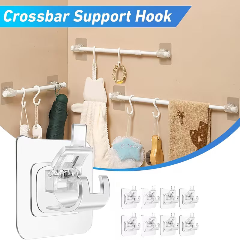 Drill-Free Curtain & Towel Rod Holder