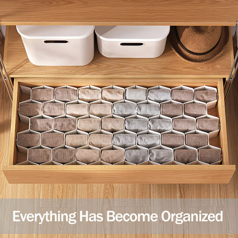 HoneyComb Drawer Organiser (8 Pcs/ Set)