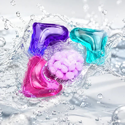 Laundry Pods – All-in-1 Stain Removal, Brightening, Softening & Fresh Aroma