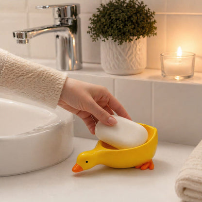 Duck Soap Holder For Bathroom, Kitchen, Washroom, Kids' Room, Travel