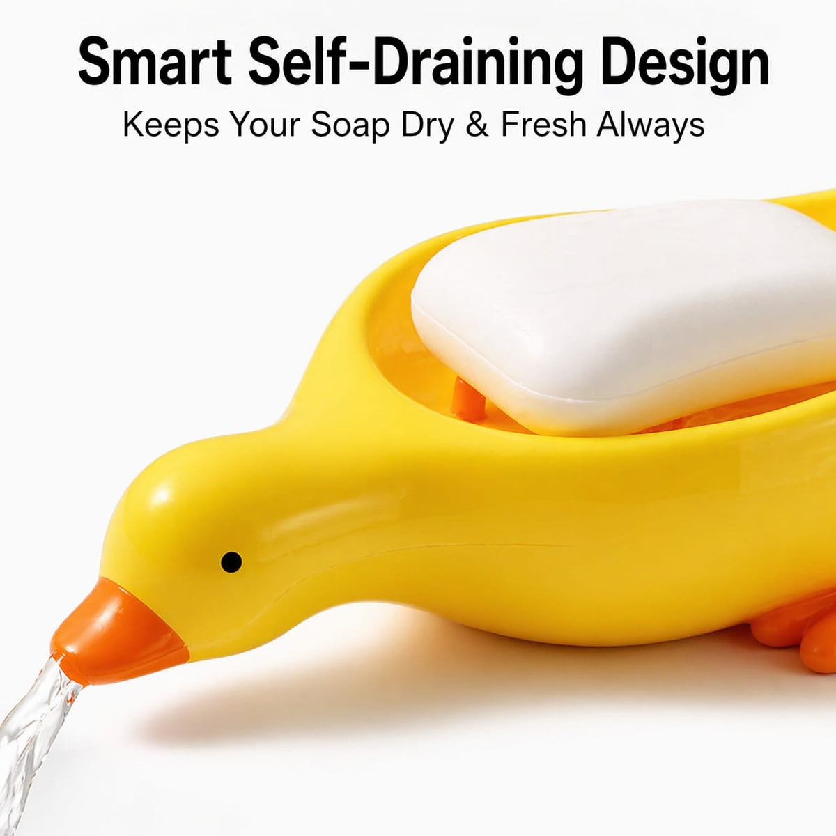 Duck Soap Holder For Bathroom, Kitchen, Washroom, Kids' Room, Travel