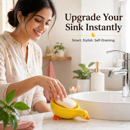 Duck Soap Holder For Bathroom, Kitchen, Washroom, Kids' Room, Travel
