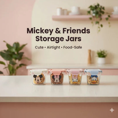 Mickey & Friends Storage Jars (1 Free Gift )