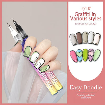 Nail Art Marker Pens Set (12 Pcs/Set)