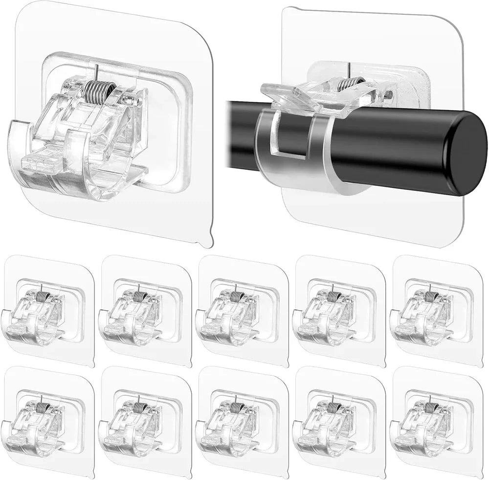Drill-Free Curtain & Towel Rod Holder