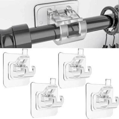 Drill-Free Curtain & Towel Rod Holder