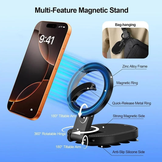 3 in 1 Magnetic Rotatable Vacuum Phone Mount