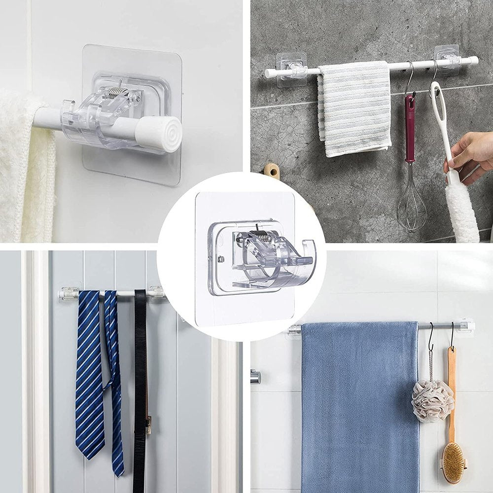 Drill-Free Curtain & Towel Rod Holder
